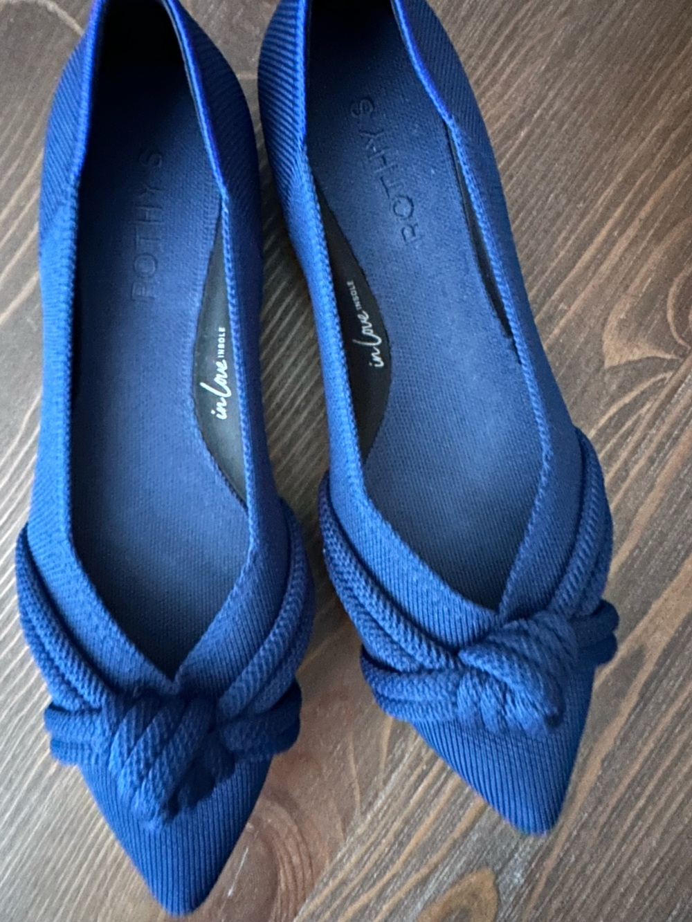 Rothy's InLove Knot Ballet Flat in Cobalt Blue